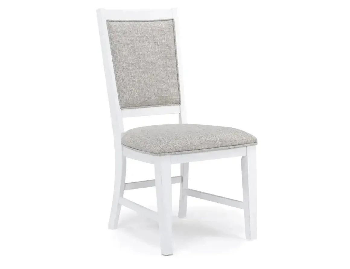 Bay Creek Side Chair In Light Gray, V-Back