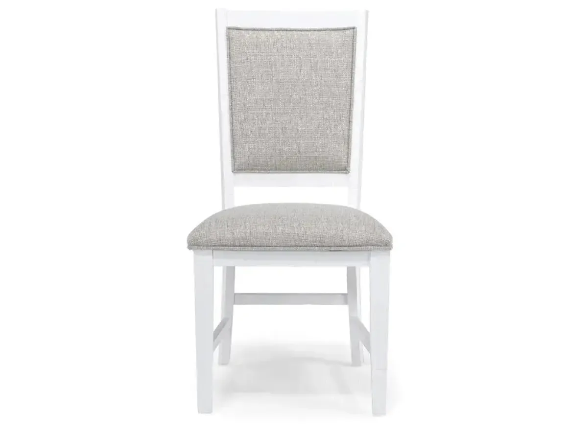 Bay Creek Side Chair In Light Gray, V-Back