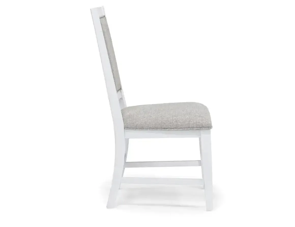 Bay Creek Side Chair In Light Gray, V-Back