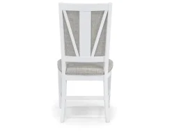 Bay Creek Side Chair In Light Gray, V-Back