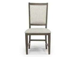 Bay Creek Side Chair In Light Gray, V-Back
