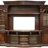 Bella 4 Piece Entertainment Center In Brown