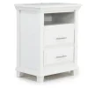 Bella Bookshelf Nightstand In White