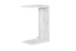 Bella Marble Accent C Table In Sand