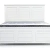 Bella Panel Bed In White, Twin