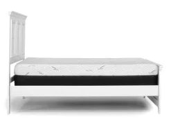 Bella Panel Bed In White, Twin