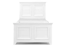 Bella Panel Bed In White, Twin