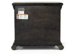 Bellamy 4 Drawer Nightstand In Charcoal