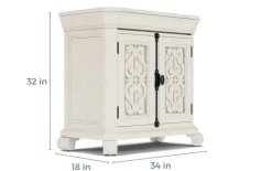 Bellamy 4 Drawer Nightstand In Charcoal