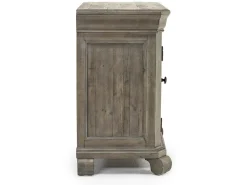 Bellamy 4 Drawer Nightstand In Charcoal