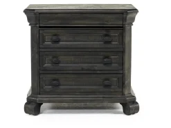 Bellamy 4 Drawer Nightstand In Charcoal