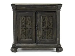 Bellamy 4 Drawer Nightstand In Charcoal