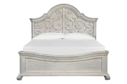 Bellamy Arch Panel Bed In Charcoal, Eastern King