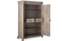 Bellamy Armoire In Charcoal