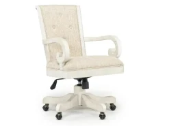 Bellamy Desk Chair In White