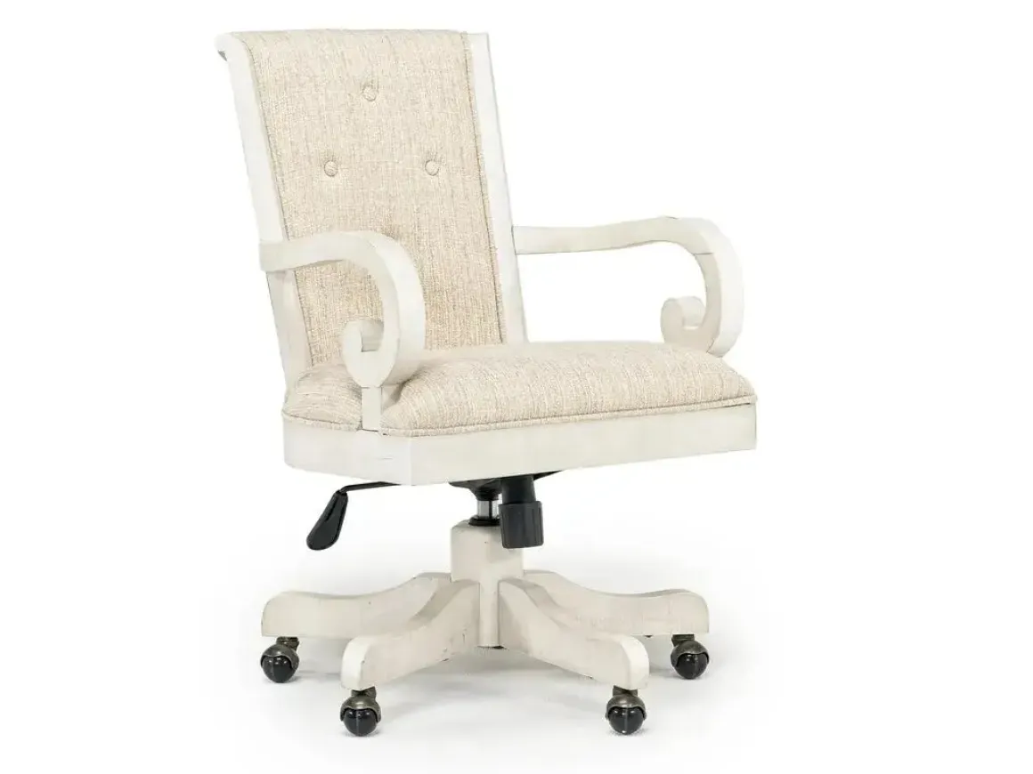 Bellamy Desk Chair In White