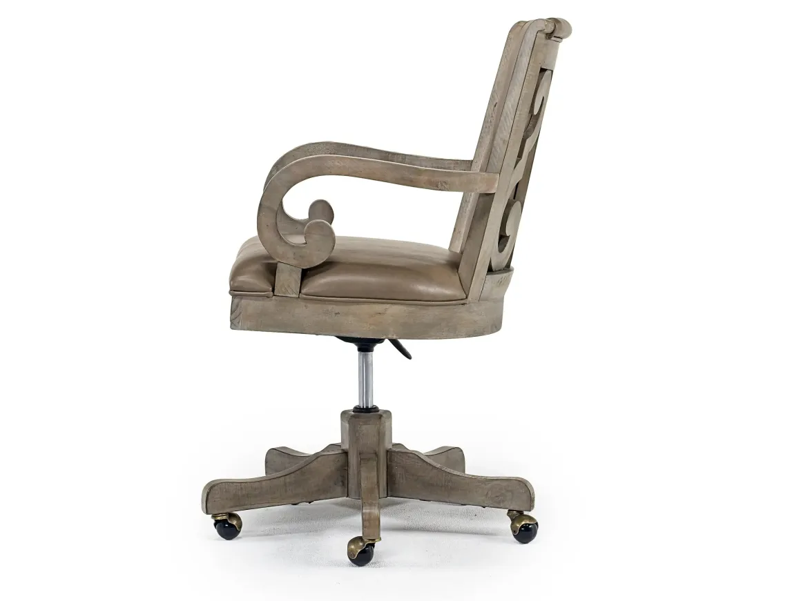 Bellamy Desk Chair In White
