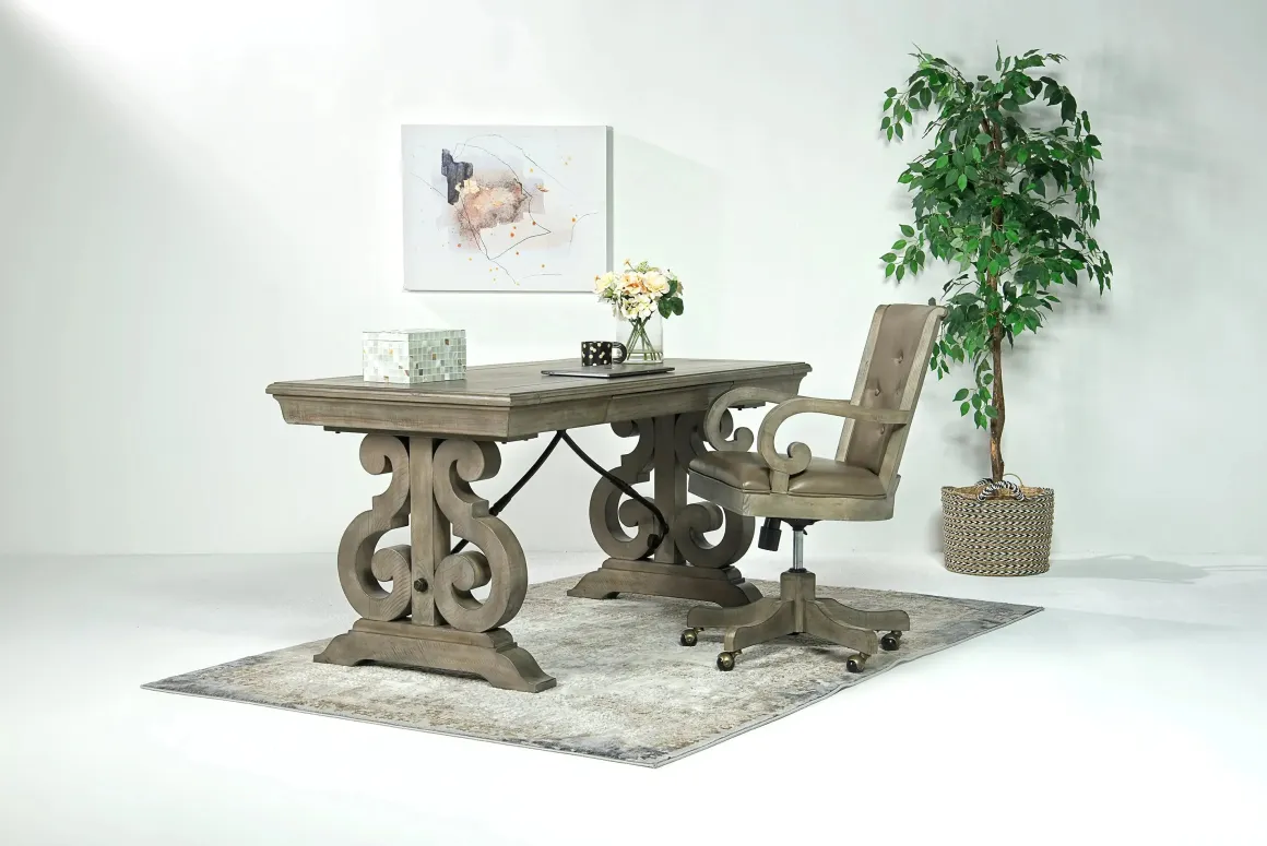 Bellamy Desk Chair In White