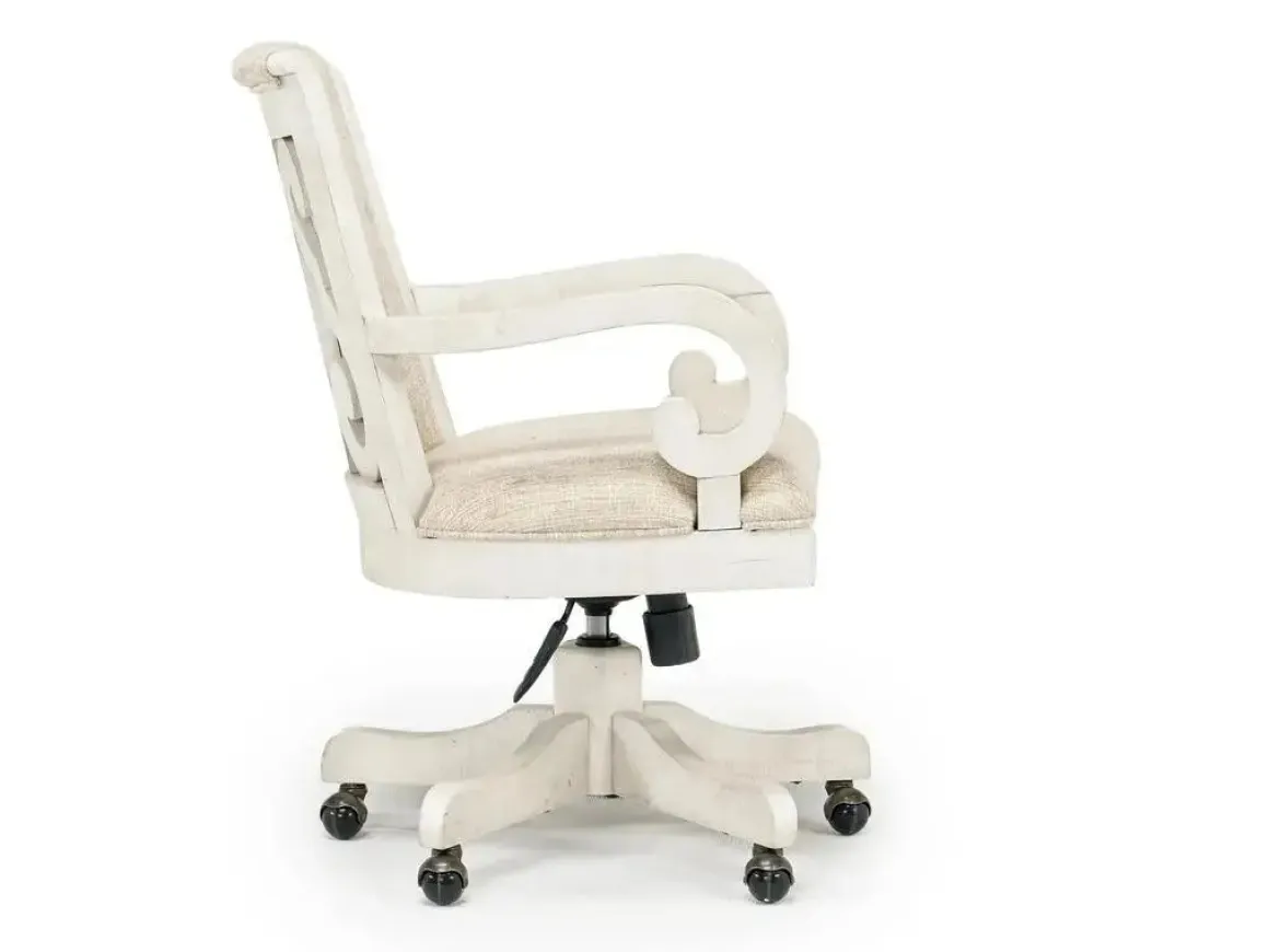 Bellamy Desk Chair In White