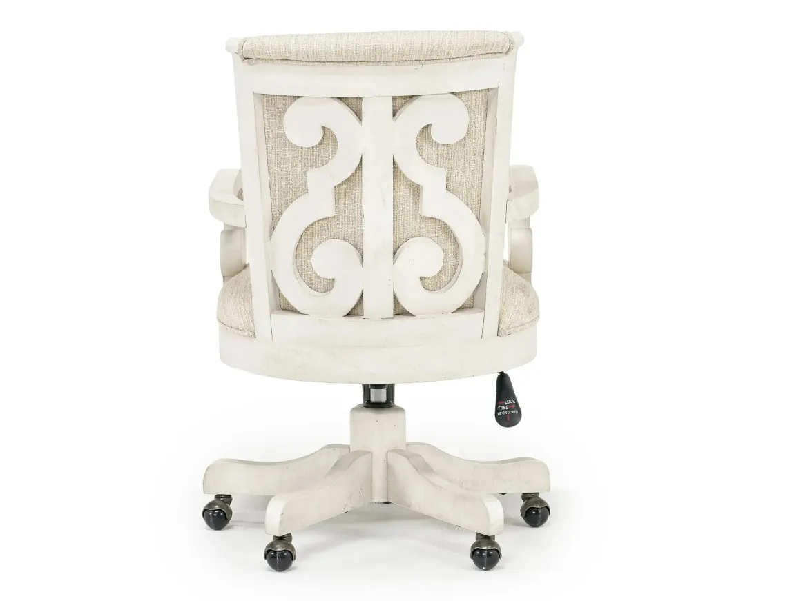 Bellamy Desk Chair In White