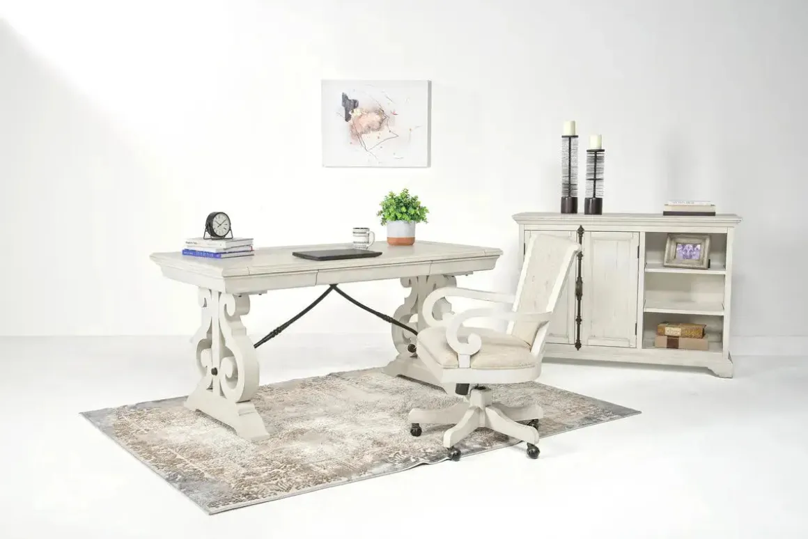 Bellamy Desk Chair In White
