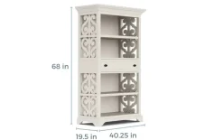 Bellamy Office Bookcase In White