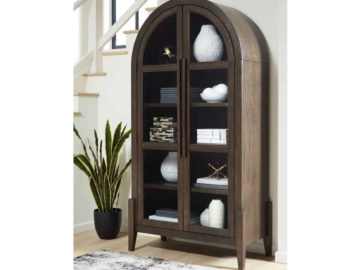 Benhall Accent Cabinet In Dark Brown