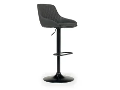 Bentley Adjustable Height Round Pub Table In Black & 2 Eagle Barstools, Swivel