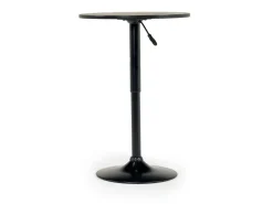 Bentley Adjustable Height Round Pub Table In Black & 2 Eagle Barstools, Swivel