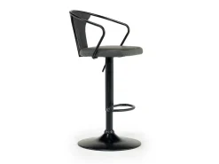 Bentley Adjustable Height Round Pub Table In Black & 2 Eagle Barstools, Swivel