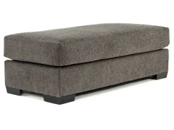 Bermuda Ottoman In Victory Sterling