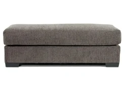 Bermuda Ottoman In Victory Sterling