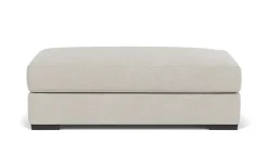 Bermuda Ottoman In Victory Sterling