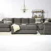 Bermuda Tux Sofa Chaise Sectional, Left Facing, Down - Custom Order