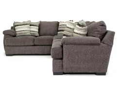Bermuda Tux Sofa Sectional In Victory Sterling, Left Facing