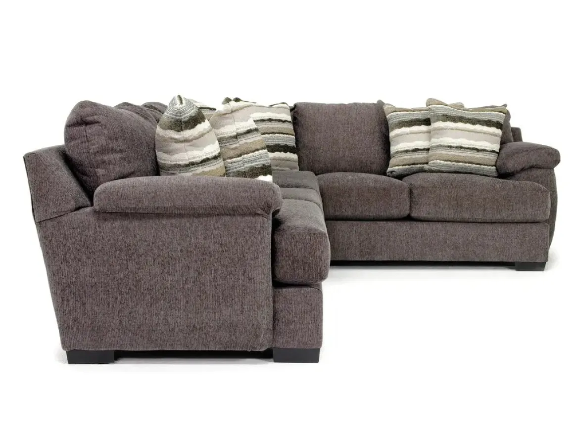 Bermuda Tux Sofa Sectional In Victory Sterling, Left Facing