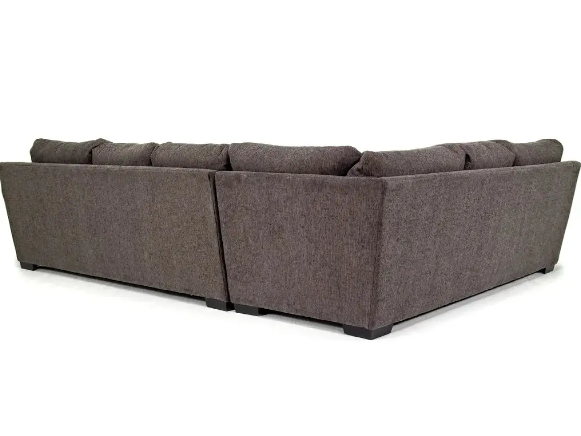 Bermuda Tux Sofa Sectional In Victory Sterling, Left Facing