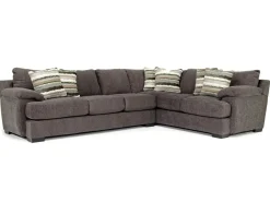 Bermuda Tux Sofa Sectional In Victory Sterling, Left Facing