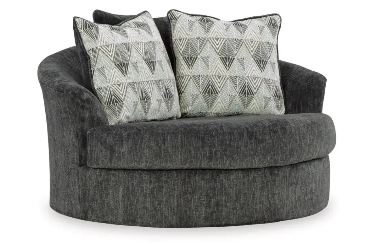 Biddeford Swivel Chair In Shadow