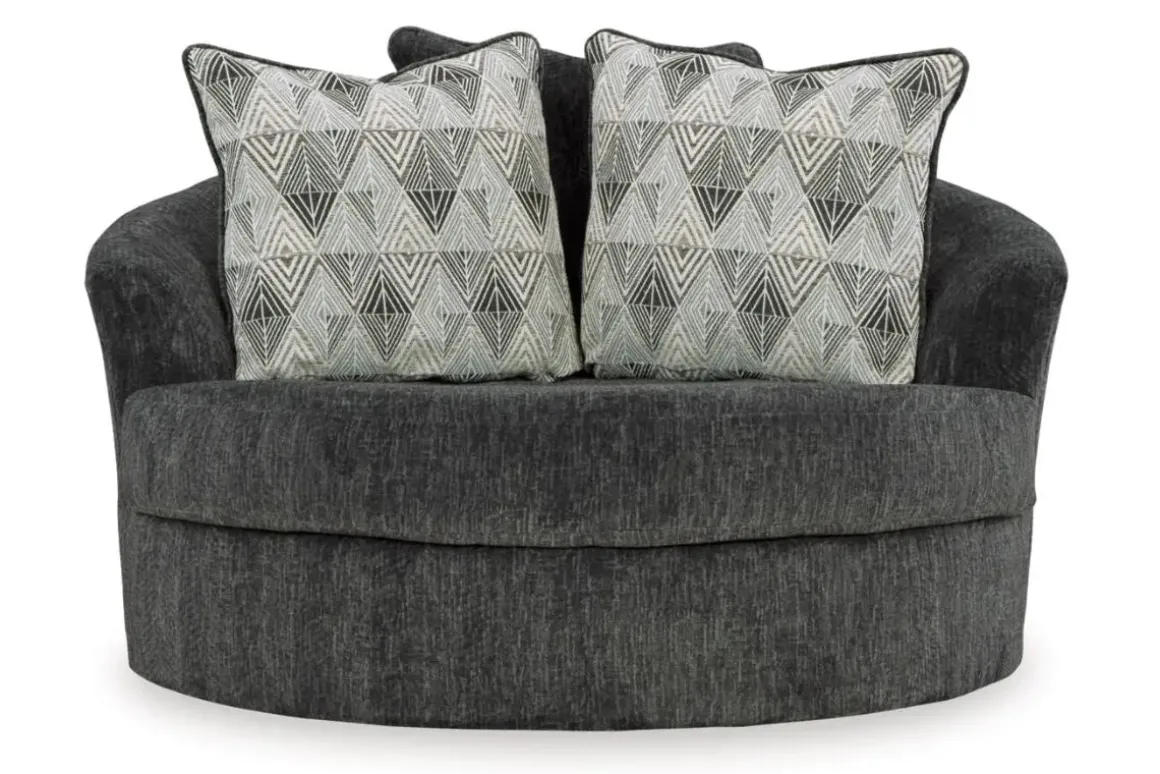 Biddeford Swivel Chair In Shadow