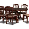 Bixby Oval Dining Table & 6 Chairs In Espresso