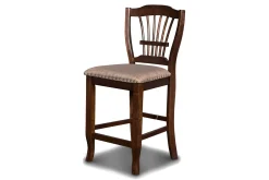 Bixby Round Counter Height Dining Table & 4 Stools In Espresso