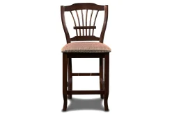 Bixby Round Counter Height Dining Table & 4 Stools In Espresso