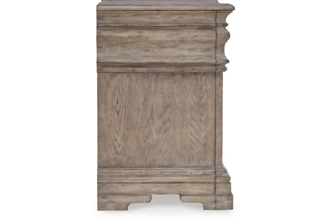 Blairhurst 3 Drawer Charging Nightstand In Light Grayish Brown