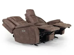 Blake 2 Power Console Loveseat In Reina Bark