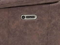 Blake 2 Power Console Loveseat In Reina Bark