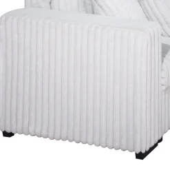 Bliss Tux Loveseat Chaise Sectional In Mist Gray