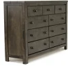 Blue Ridge Dresser In Rustic Gray