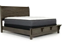 Blue Ridge Panel Bed, Dresser, Mirror & Nightstand In Rustic Gray, Queen