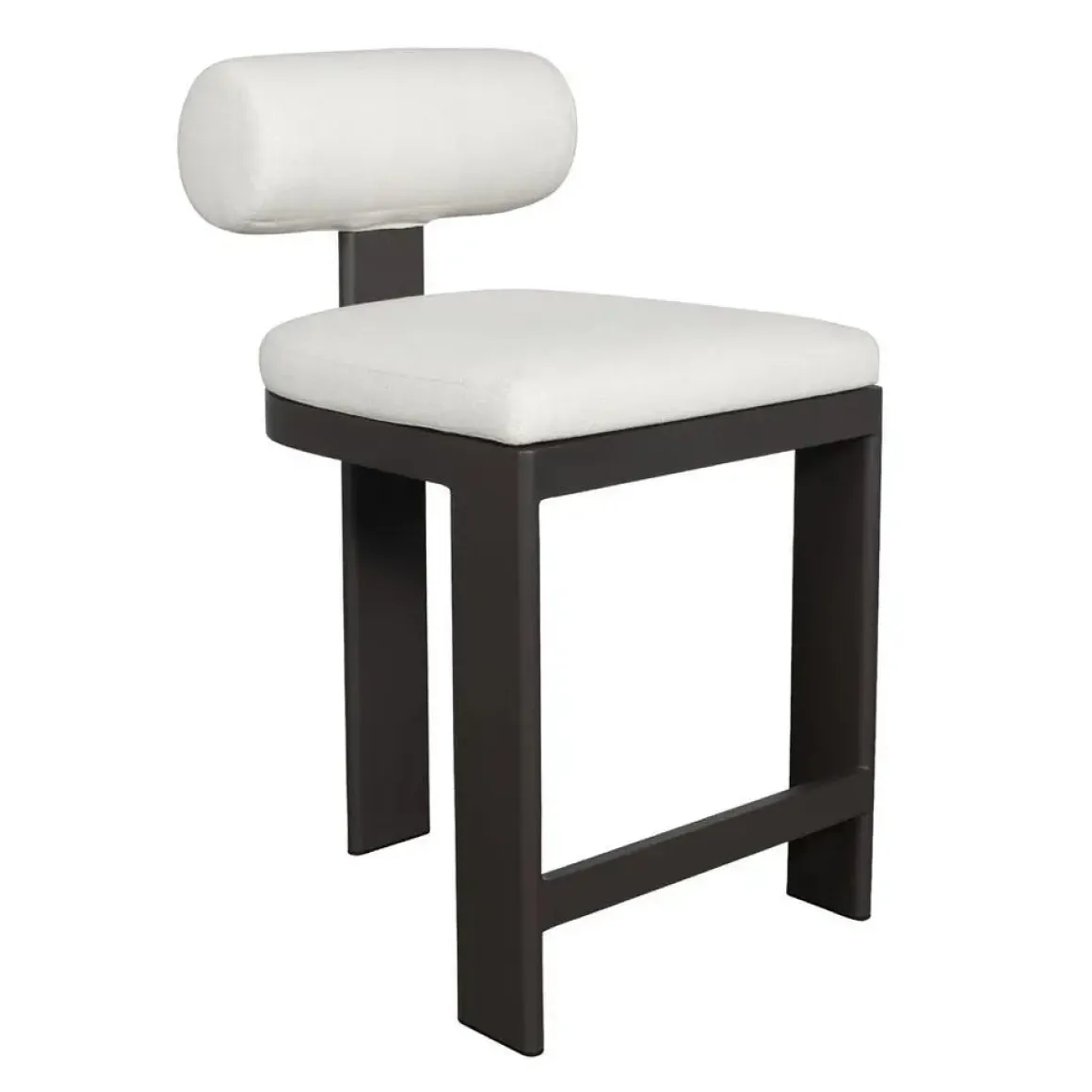Bolster Outdoor Counter Height Stool In White